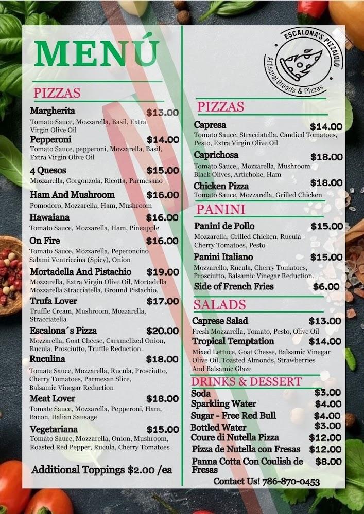 Escalona's Pizzaiolo Cuore Di Nutella